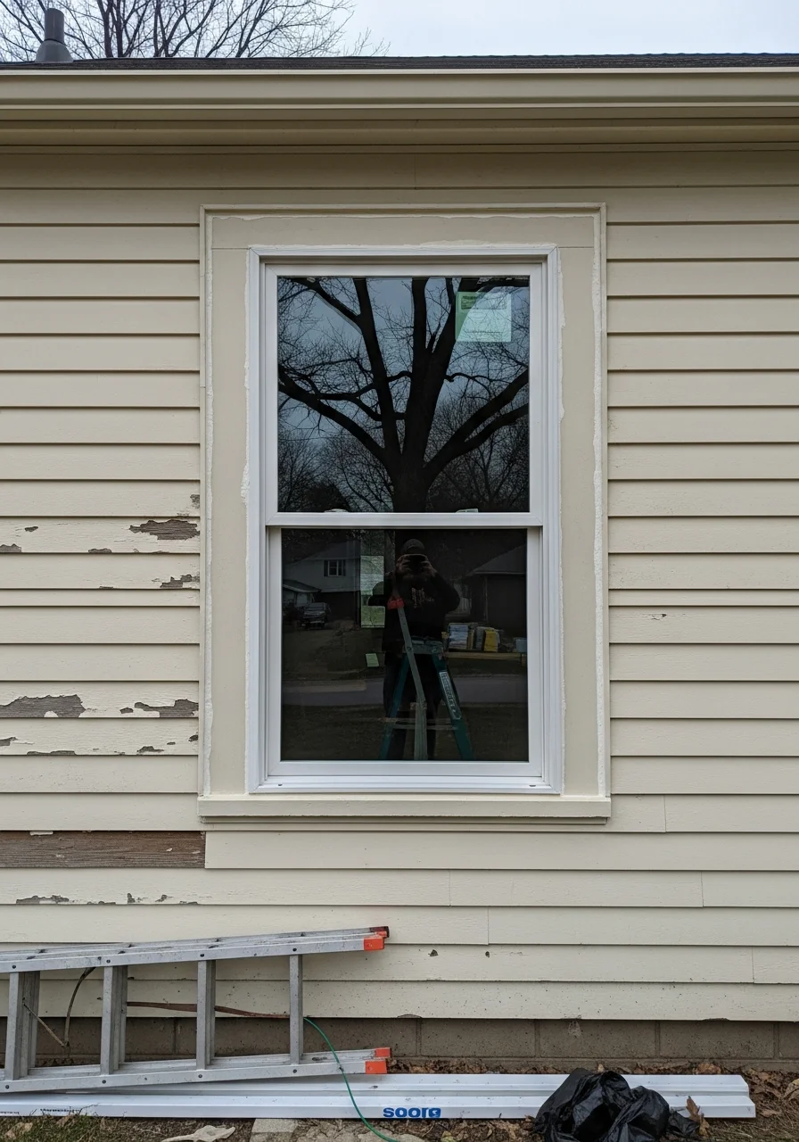 Detailed view of professional workmanship on an Appleton-area home, showcasing quality craftsmanship and local standards.